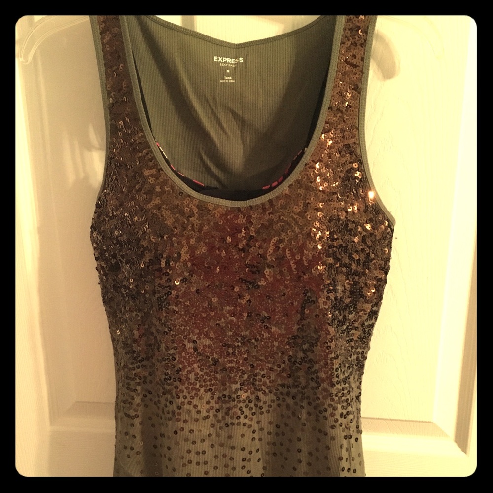 Express sequined tank